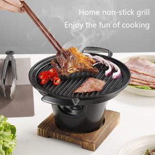 Mini Barbecue Alcohol Stove Detachable Japanese Alcohol Furnace BBQ Grill Non-stick Roasting Meat Tool Outdoor Camping Stove