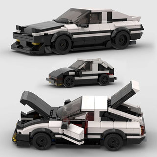 Moc Speed Champions AE86 Cars Racers Building Blocks Sets City Vehicle Model DIY Kids Boy Toys Sport Super Creative Technique