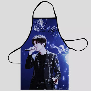 Dimash Oxford Fabric Apron For Men Women Bibs Home Cooking Baking Cleaning Aprons Kitchen Accessory