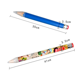 35cm Giant Wooden Large Pencil,Personality Novelty Stationery Children Toy Performance Prop Paint Artist Student Big Pen Gifts