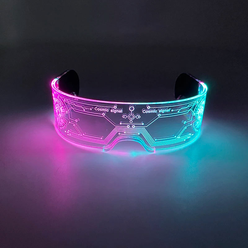 New Party Glasses Luminous Colorful LED Glasses Lighting Up Nightclub DJ Bar Music Dance Party Young Man Children Birthday Gift