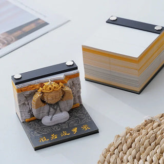 Multifunctional Block 3D Notepad Sakura Treehouse Calendar 2024 Memo Pad Block Notes Offices Paper Notes Christmas Birthday Gift
