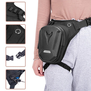 Waterproof Tactical Travel Bag Motorcycle Waist Leg Bag Hip Bum Pack Leg Side Bag Ride Bag Outdoor Casual Fanny Pack Bag for Men