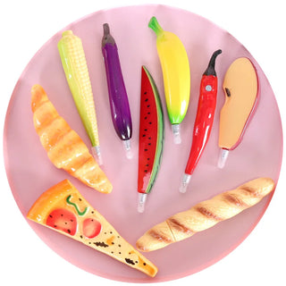 Creative Food Bread Ballpoint Pen Office School Learning Supplies Fruit and Vegetable Students Prize Gift Funny Stationery