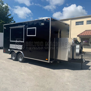 Hot Sale 9.8ft Food Trailer Mobile Kitchen Fast Food Truck Bbq Pizza Cart Taco Kiosk Concession Food Trailer with CE DOT