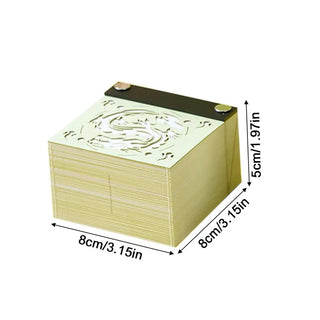 Block 3D Notepad 3D Art Calendar 2024 Cute Dragon Memo Pad Kawaii 3D Sticky Note Blocks 3D Note Paper Carving Model Gift