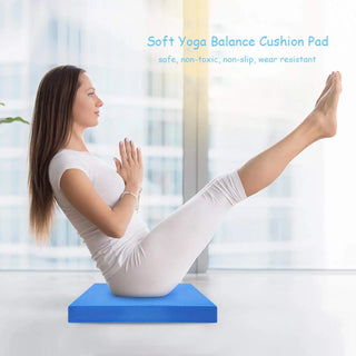 TPE Balance Pad Soft High Rebound Yoga Mat Thick Balance Cushion Fitness Yoga Pilates Plank Hold Board for Physical Therapy