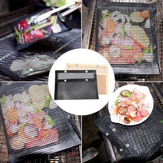 Reusable Non-stick BBQ Grill Mesh Bag Barbecue Baking Isolation Pad Outdoor Picnic Camping Kitchen Tools Barbeque Accessories