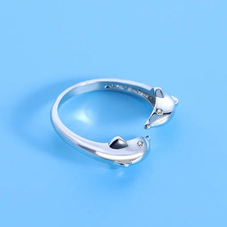 Silver Color Dolphin Ring Simplicity Fashion Exquisite Student Girlfriend Jewelry Accessories Wedding Party