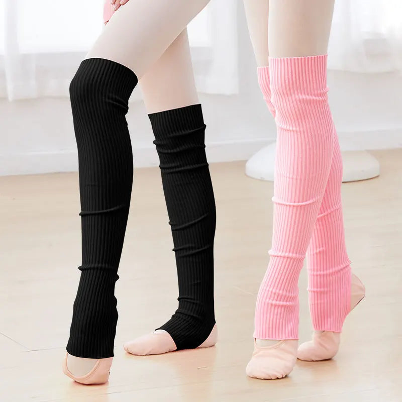 Girls Women Stocking Long Leg Warmers Dance Knitted Leg Warmers Professional Warm Ballet Socks for Dancing