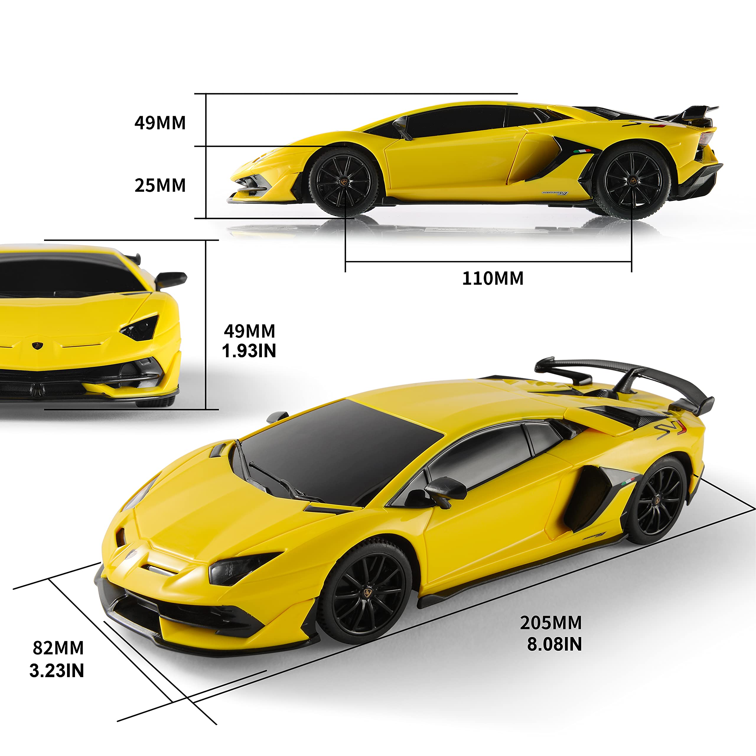 Lamborghini Aventador SVJ RC car 1:24 Scale Remote Control Toy Radio Controlled Car Model Auto Machine Gift for Kids Adults