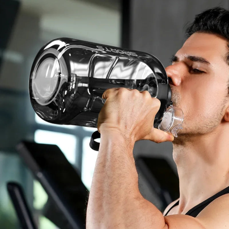 1700ML/2500ML/3800ML Fitness Cup Bpa Free Drinking Bottle Large Capacity Portable PC Sports Water Bottle With Straw