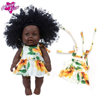 New 1pcs 30cm multi style African black baby explosion head black skin baby toy