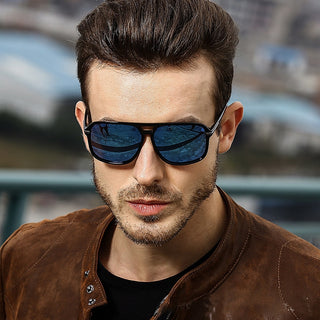 Fashion Men Cool Square Style Gradient Polarized Sunglasses Driving Vintage Brand Design Cheap Sun Glasses Oculos De Sol