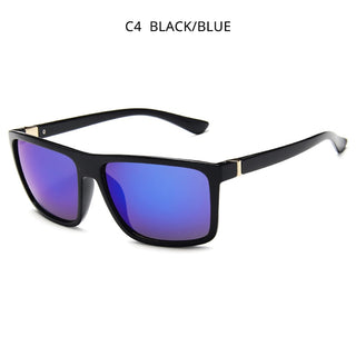 HOOBAN Fashion Square Men Sunglasses Classic Rectangle Big Male Sun Glasses Vintage Mirror Driving Sunglass UV400