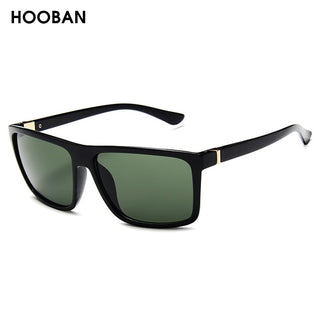 HOOBAN Fashion Square Men Sunglasses Classic Rectangle Big Male Sun Glasses Vintage Mirror Driving Sunglass UV400