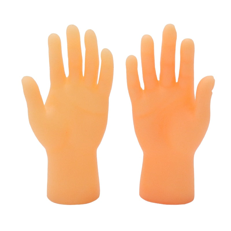 Simulation little hands funny mini hands foot finger sleeve silicone hand puppets