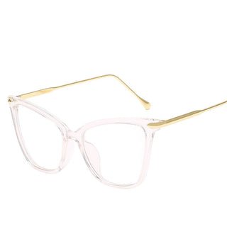 Ladies Cat Glasses Frames Women Sexy Oversized Metal Frame Brand Designer Optical Glasses Fashion Computer Office Glasses