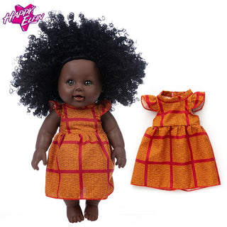 New 1pcs 30cm multi style African black baby explosion head black skin baby toy