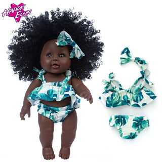 New 1pcs 30cm multi style African black baby explosion head black skin baby toy