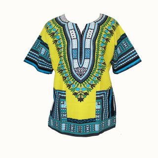 XXXL African Fashion Dashiki Design Floral Dress African Traditional Print Dashiki Dress for Men and Women