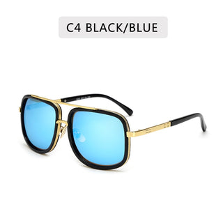 Big Frame Sunglasses Men Square Metal Sun Glasses Women Retro Sun Glasses Vintage High Quality Gafas Oculos De Sol