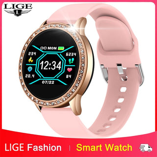 LIGE New Color Screen Smart Watch Women men Full Touch Fitness Tracker Blood Pressure Smart Clock Women Smarmartwatch for Xiaomi