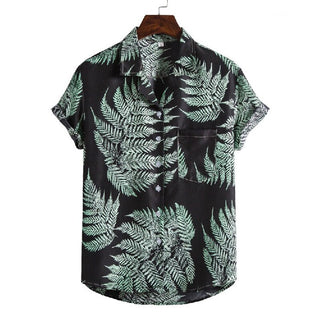 Mens Beach Shirts Camisa Social Masculina 2022 Fashion Brand Floral Shirt Men Slim Fit Short Sleeve Hawaiian Shirt Male Chemise