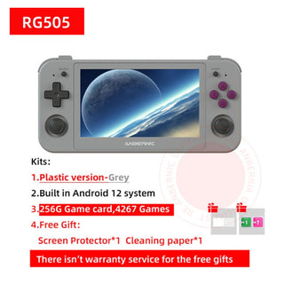 Anbernic RG505 4.95Inch Touch Screen Android12 Handheld Video Game Console Unisoc Tiger T618 RAM4G ROM128G eMMC 5.1 2.4G/5G Wifi