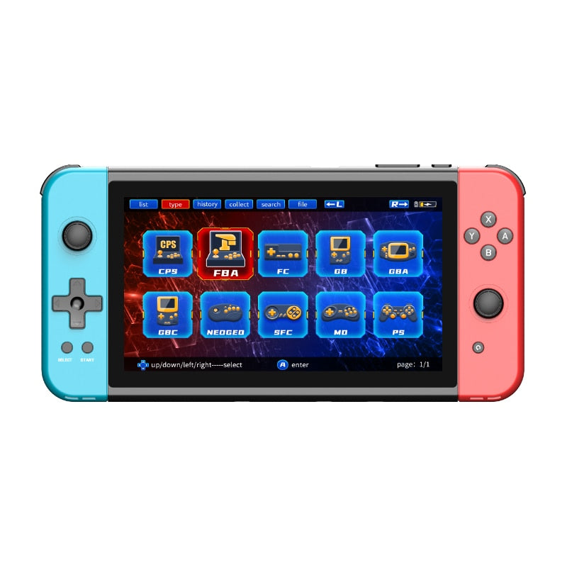 New X70 Handheld Game console 7 inch HD Screen Retro Game Cheap Children