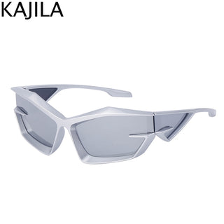 Y2K Punk Sports Sunglasses Women 2000S 2022 New Fashion Brand Irregular Driving Sun Glasses Men Square Hip Hop Shades Goggle