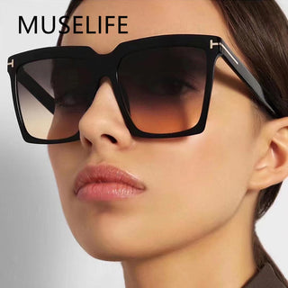 MUSELIFE Fashion Square Sunglasses Designer Luxury Womens Cat Eye Sunglasses Classic Retro Glasses UV400