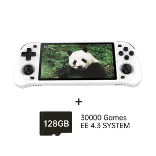 RGB10 Max 2 Pure Black White Handheld Game Console RK3326 5.0-Inch IPS Screen / Wifi