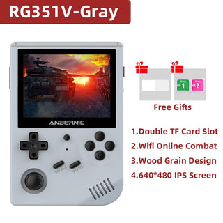 ANBERNIC RG351V Retro Games Console 3.5” IPS RK3326 Handheld Game Player Built in WiFi Games Emulators Linux System 2400+ Games