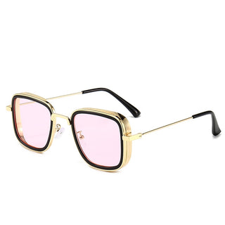 2022 Vintage Steampunk Metal Sunglasses Men Retro Square Eyewear Trendy Brand Sun Glasses Shades for Women Lunettes De Soleil