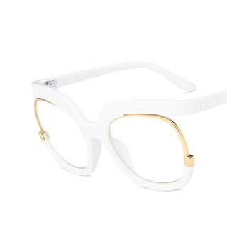 Clear Blue Ray Blocking Eyeglasses Large Glasses Frame Spectacle Frame for Women 2022 Anti-Blue Light Trend Round Eyeglasses