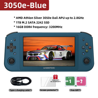 Win600 5.94 in, Handheld Game Console 16GB 3200MHz Portable PC Pocket Mini Laptop 3050e/3020e With Win10 OS System (Ikemen Mugen Handheld)