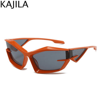 Y2K Punk Sports Sunglasses Women 2000S 2022 New Fashion Brand Irregular Driving Sun Glasses Men Square Hip Hop Shades Goggle