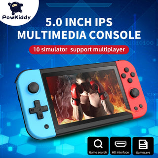 X51 5.0-inch IPS 800*480 Screen Retro Handheld Game Console Supports HD Output Multiplayer Children