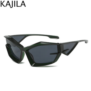 Y2K Punk Sports Sunglasses Women 2000S 2022 New Fashion Brand Irregular Driving Sun Glasses Men Square Hip Hop Shades Goggle