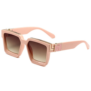 New Diamond Inlaid Fashion Square Large Frame Sunglasses Trend Retro UV Radiation Proof Summer Women's Outdoor Sunglasses