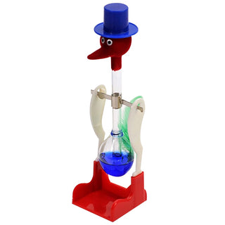 Creative Non-Stop Liquid Drinking Glass Lucky Bird Duck Bobbing Magic Prank Physics Eco-friendly