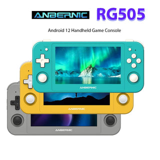 Anbernic RG505 4.95Inch Touch Screen Android12 Handheld Video Game Console Unisoc Tiger T618 RAM4G ROM128G eMMC 5.1 2.4G/5G Wifi