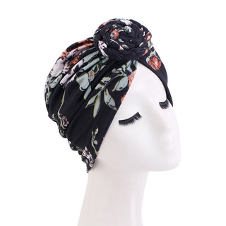 Women Braided Top Knot Turban Scarf Arab Wrap HeadScarf Ready to Wear Hijab Stretchy Muslim Headdress Chemo Cap Bandanas