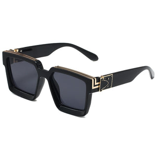 New Diamond Inlaid Fashion Square Large Frame Sunglasses Trend Retro UV Radiation Proof Summer Women's Outdoor Sunglasses