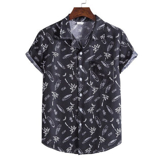 Mens Beach Shirts Camisa Social Masculina 2022 Fashion Brand Floral Shirt Men Slim Fit Short Sleeve Hawaiian Shirt Male Chemise