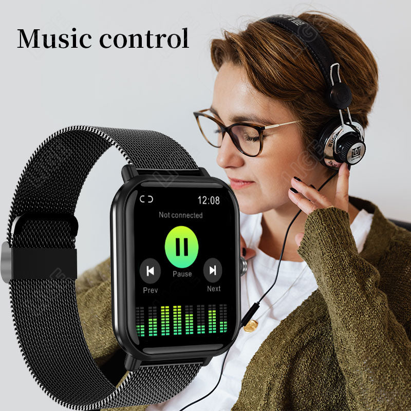 LIGE Smartwatch Men Watches Waterproof  Blood Oxygen Heart Rate Monitor Bluetooth Calls Smart Watch For Women IOS Android