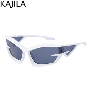 Y2K Punk Sports Sunglasses Women 2000S 2022 New Fashion Brand Irregular Driving Sun Glasses Men Square Hip Hop Shades Goggle