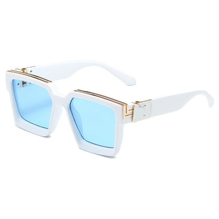 New Diamond Inlaid Fashion Square Large Frame Sunglasses Trend Retro UV Radiation Proof Summer Women's Outdoor Sunglasses