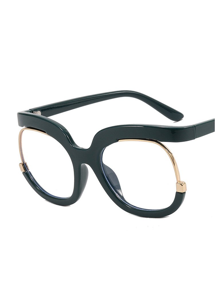 Clear Blue Ray Blocking Eyeglasses Large Glasses Frame Spectacle Frame for Women 2022 Anti-Blue Light Trend Round Eyeglasses